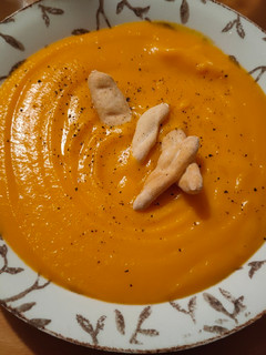 Una foto de Crema de calabaza