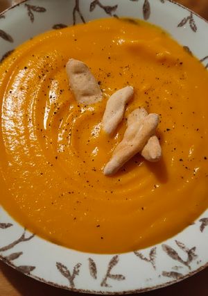 Una foto de Crema de calabaza