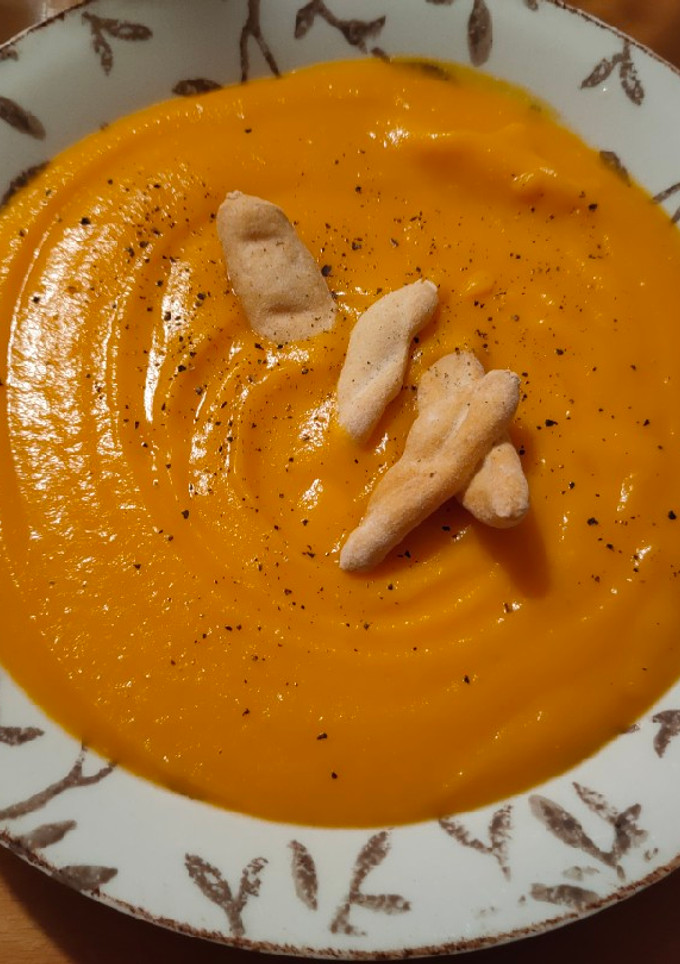 Una foto de Crema de calabaza