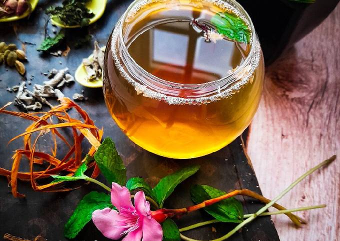 Bagaimana Menyiapkan Kahwah/Kahwa (Kashmiri Green Tea) yang Enak Banget