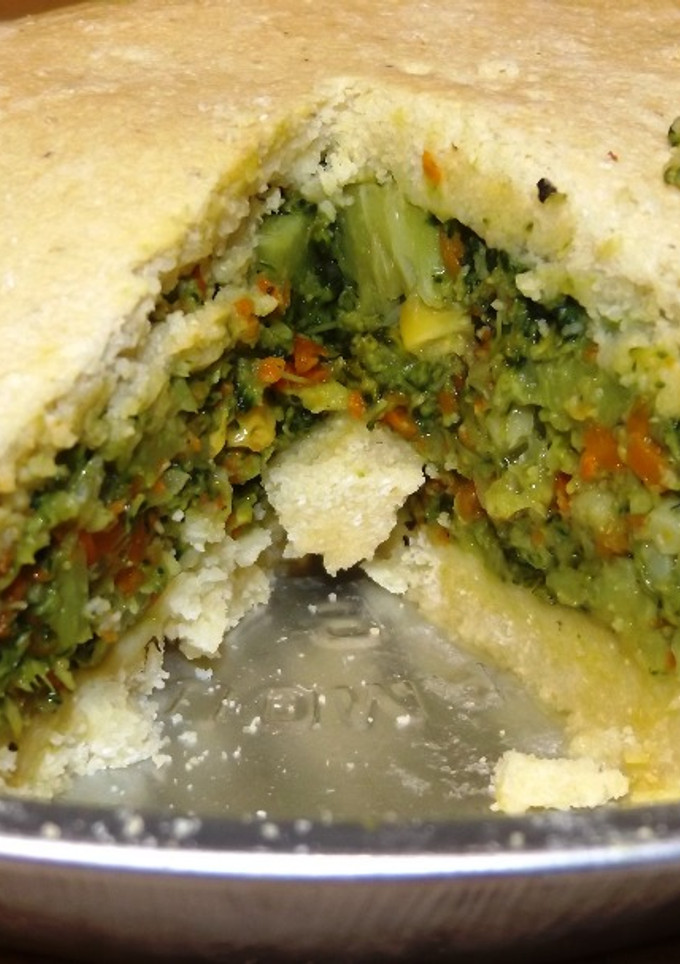 Una foto de Super fácil tarta de brócoli y otros vegetales
