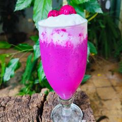 A picture of Dragon fruit milk shake.