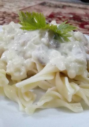 Foto resep Fusilli Mushroom Cream Sauce
