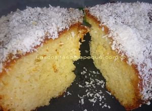 Foto principal de Bizcocho de coco y dulce de leche con thermomix