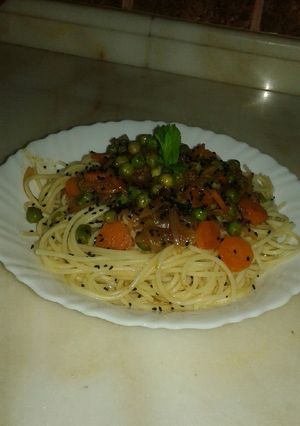 صورة لوصفة معكرونة على طريقتي