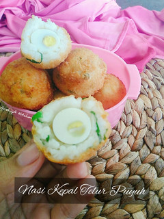 Foto resep Nasi Kepal Telur Puyuh