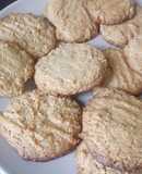 Galletitas sin harina de pasta de maní y coco