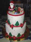 Tarta fondant de Navidad