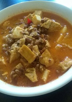 Foto resep Sambel goreng tahu tempe kacang beras