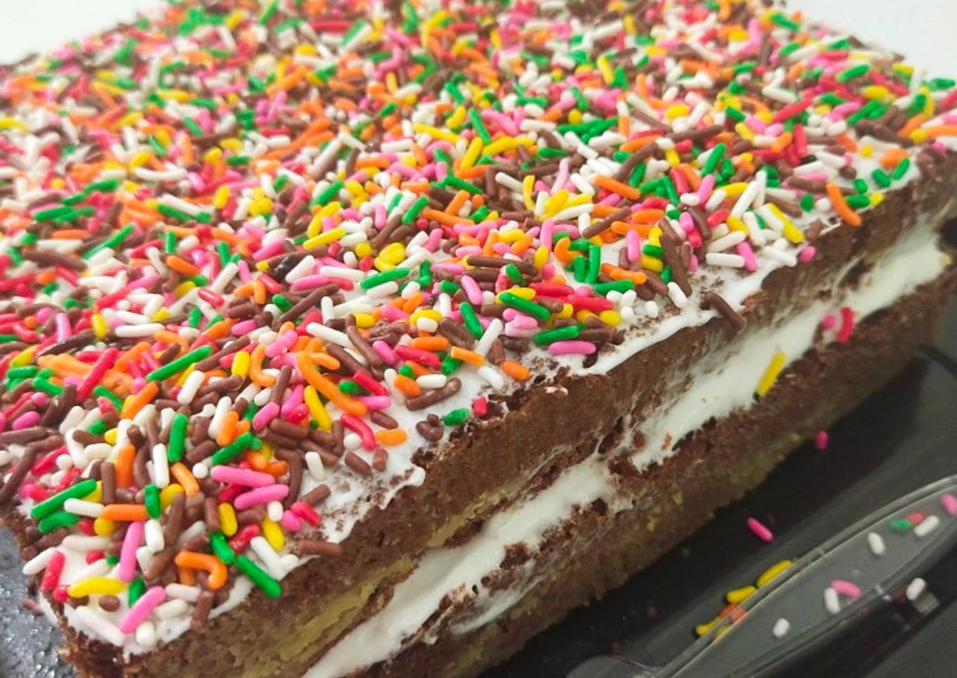 Sponge cake coklat lembut anti gagal