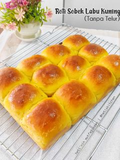 Foto resep Roti Sobek Labu Kuning (Tanpa Telur)