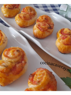 Una foto de Palmeritas sabor pizza