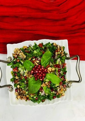 عکسی از دستور سالاد اسفناج