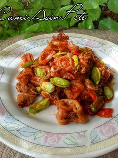 Foto resep Oseng Cumi Asin Pete
