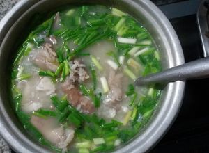 Hình của món Cháo Cá Chẽm (cá vược).