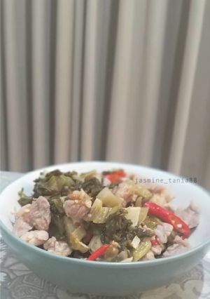 Foto resep Babi Cah Sayur Asin
