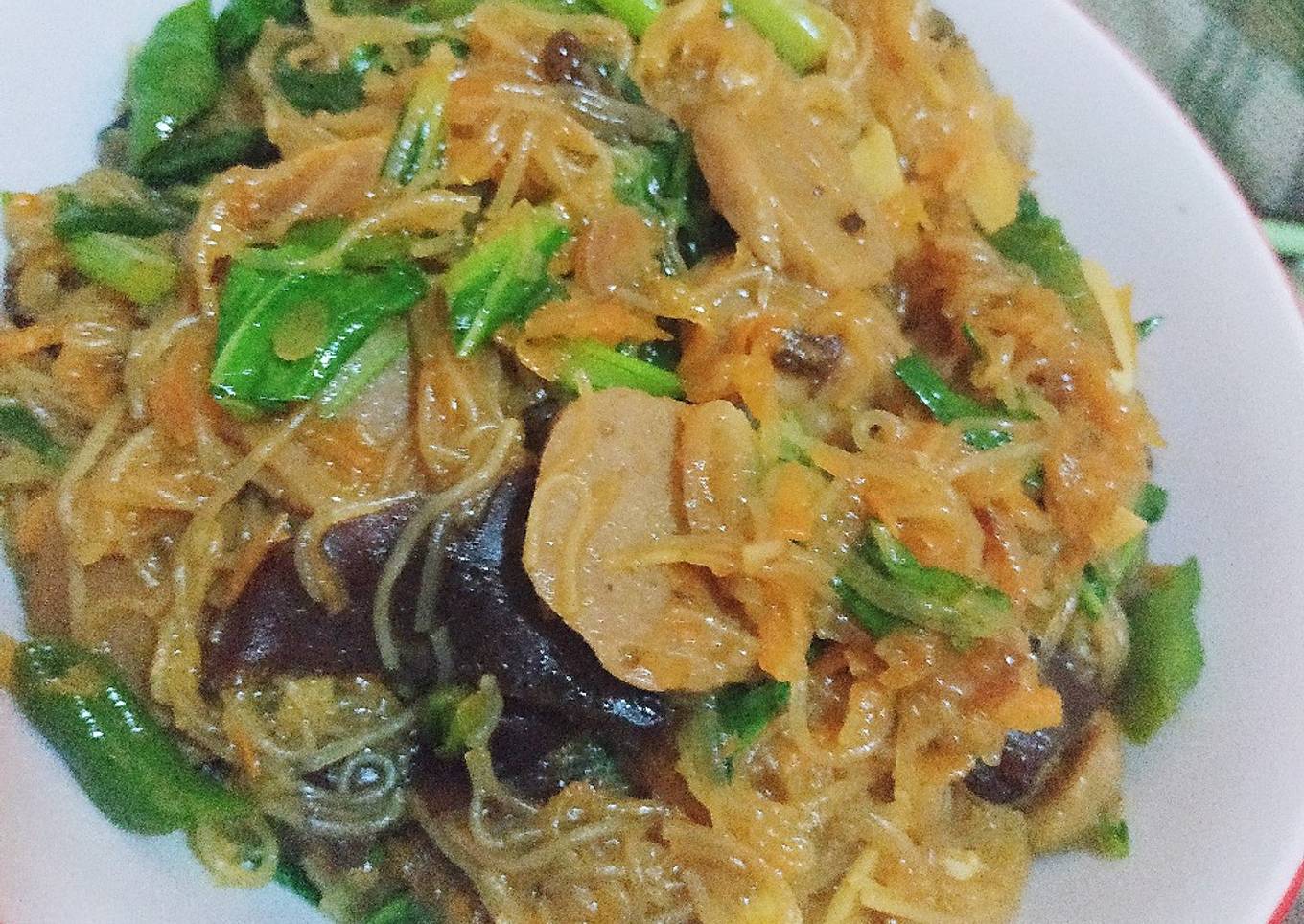 Resep Soun/Bihun Jamur Pedas Anti Gagal