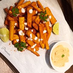 A picture of Peri Peri Sweet Potato Fries.