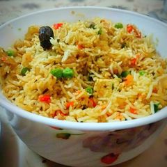 A picture of Mix veg biryani.