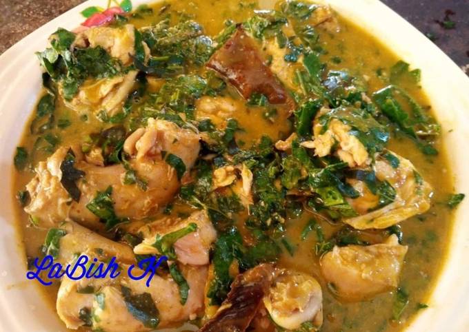 Ugu/uziza/utazi soup Recipe by Tonia Ugochukwu Bishop - Cookpad