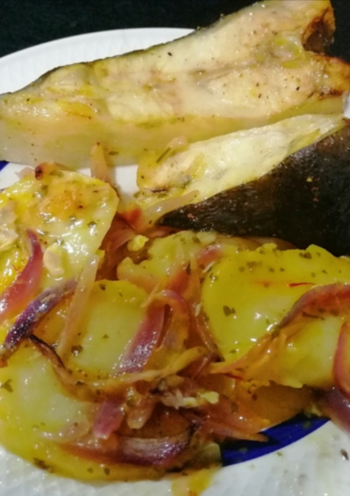 Una foto de Rodaballo al horno