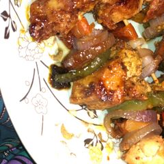 A picture of Chicken kibab.