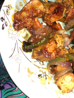 A picture of Chicken kibab.