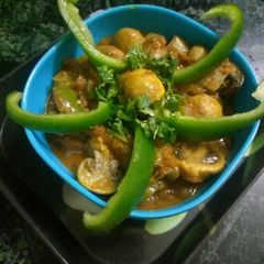 A picture of Mushroom masala.