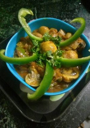 A picture of Mushroom masala.