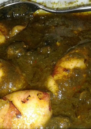 Foto resep Cumi bumbu kuning tinta hitam