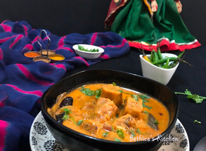 A picture of Gatte Ki Sabzi.