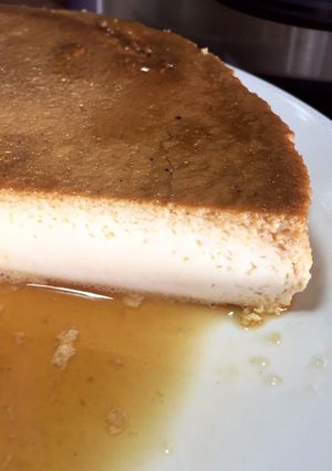 Una foto de Flan saludable