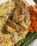 Grilled Chicken and Vegetable Orzo Fiesta