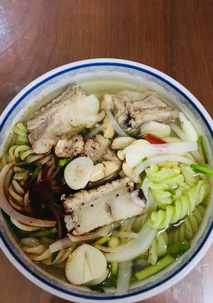 Hình của món Mỳ nui nấu sườn(3 tô).