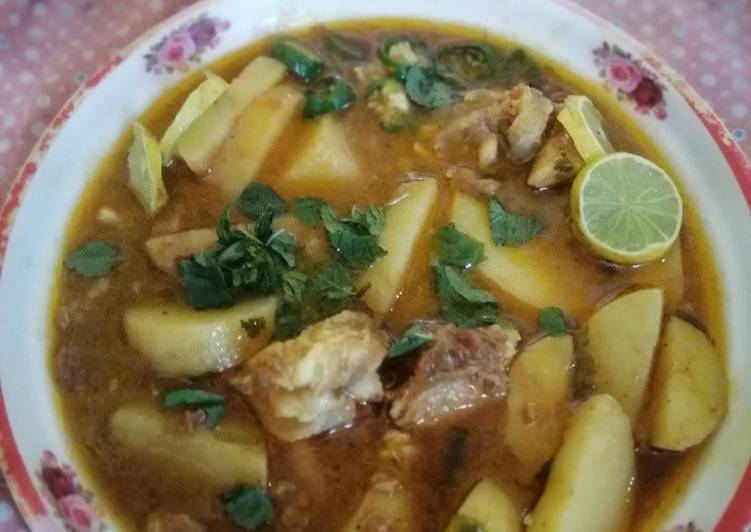 Recipe of Appetizing Aaloo Gosht