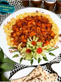 عکسی از دستور خوراک گوشت چرخ کرده الهام پز