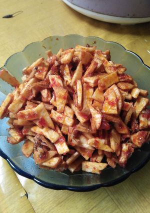Foto resep Sambal merah Singkong sederhana... 😊 #IndonesiaMemasak