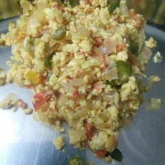 Egg bhurji A picture of Egg bhurji.