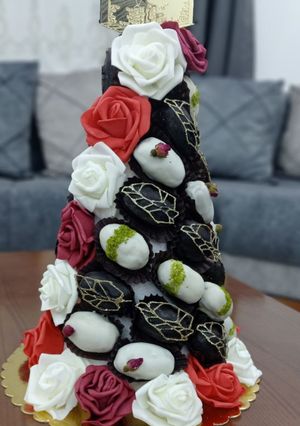 صورة لوصفة 🌹هرم تمر محشي🌹