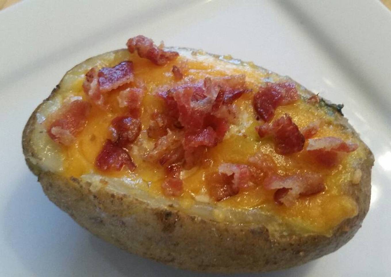 Baked eggs and bacon