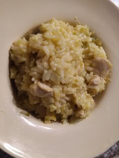 Una foto de Risotto de pollo