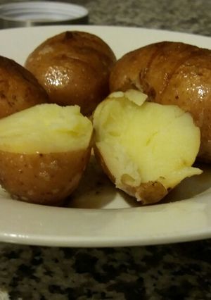Una foto de Papas a la mantequilla