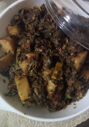 A picture of Aloo methi Ki sabzi.