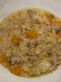 Risotto zucca e salsiccia