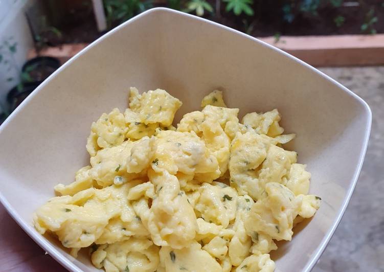 makanan Scramble egg / orak arik telur Jadi, Lezat