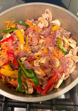 Una foto de Relleno para tacos con carne 🥩