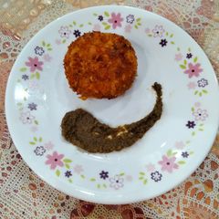 Cheesy Potato and paneer tikki A picture of Cheesy Potato and paneer tikki.