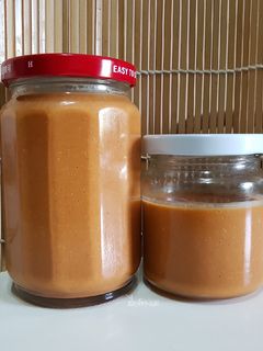 รูปของ เนยถั่ว (homemade penut butter)