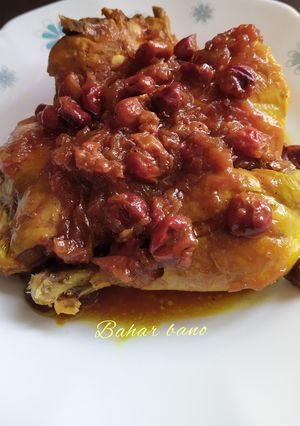 عکسی از دستور مرغ آلبالویی