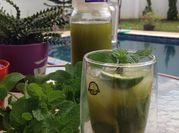 Gambar minuman mocktail daun mint